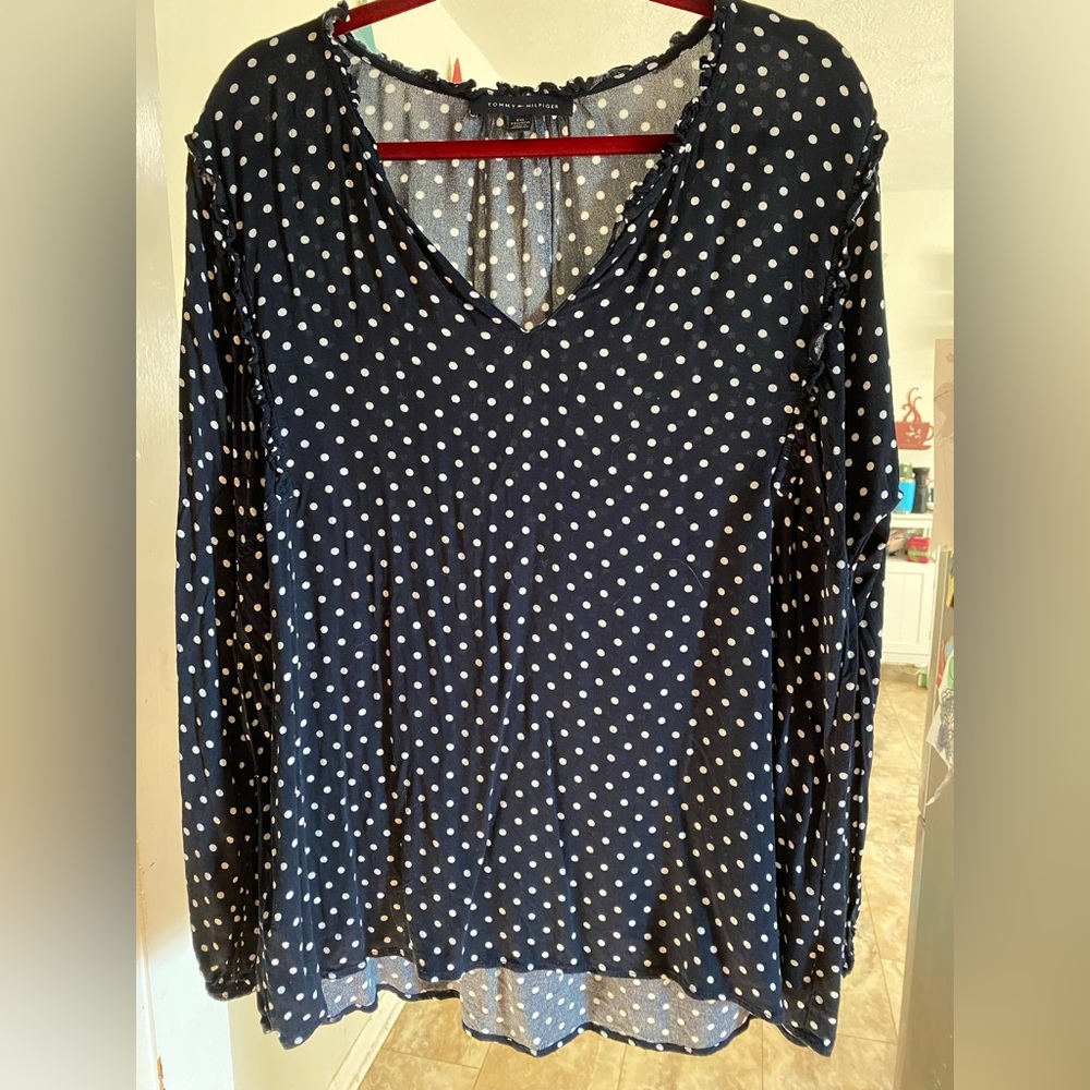 Tommy Hilfiger polka dot blouse